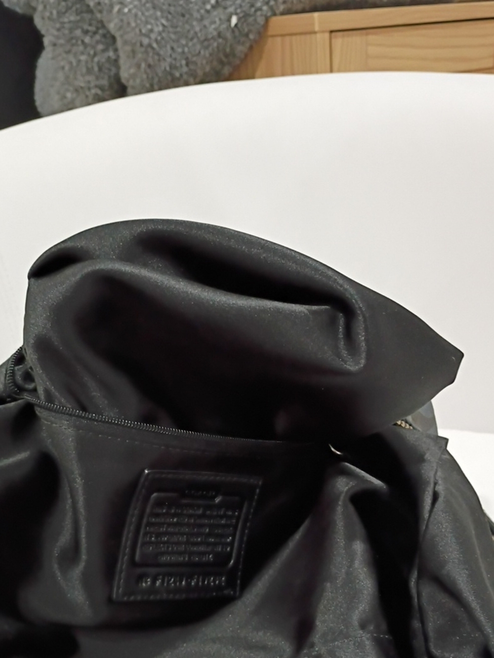 Coach Ashley Black Signature Satchel with Silver Hardware - Picture 9 of 10